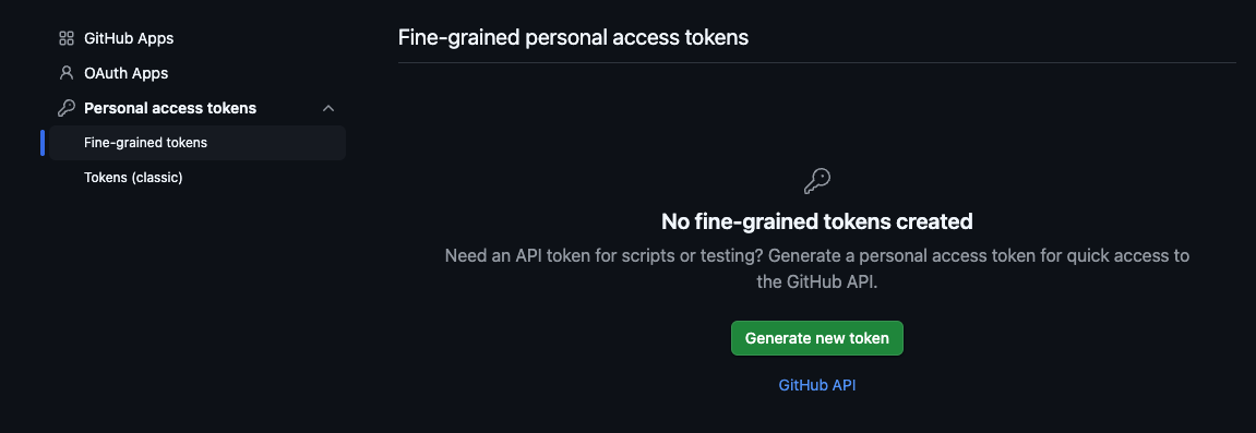 Creating a Github token for SFMC access